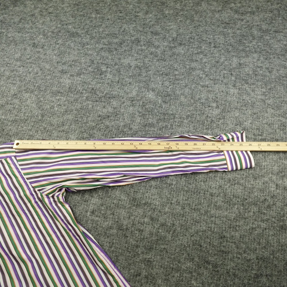 ETRO Shirt Mens 41 Multi Color‎ Long Sleeve Button Up Made In Italy Lightweight - Picture 8 of 9
